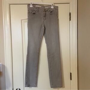 Pilcro and the Letterpress Gray Straight-Leg Jeans